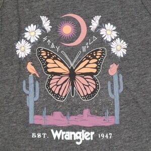 Wrangler Womens Graphic Tank Top Butterfly Desert Sun Moon Floral Cactus S